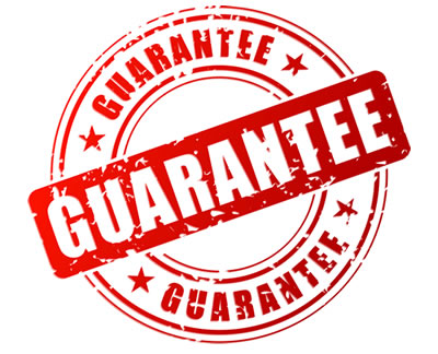 HOW MUCH MORE GUARANTEE DO YOU NEED! THREE
                  GUARANTEE!